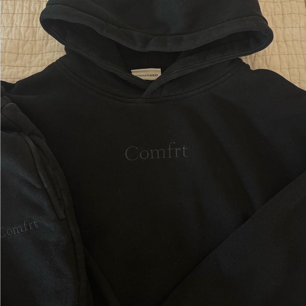 Comfrt Black Women's Hoodie - Picture 3 of 5